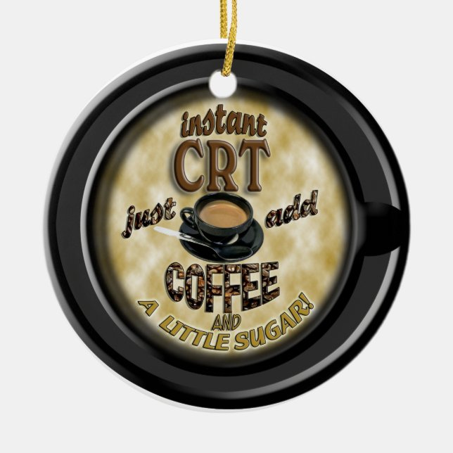 INSTANT CRT ADD COFFEE CHRISTMAS ORNAMENT (Front)
