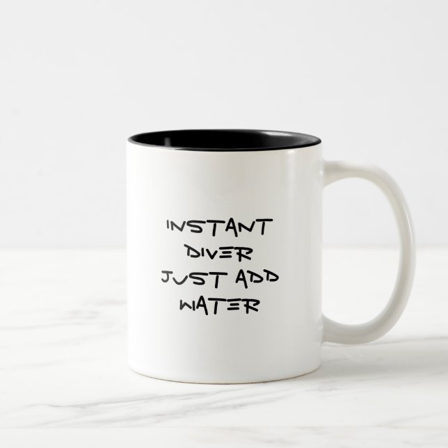 Instant Diver - Just Add Water Two-Tone Coffee Mug (Right)