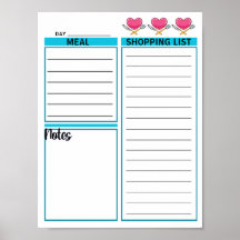 Instant Download Daily Planner Sheet  Poster