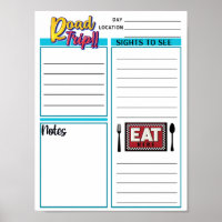 Instant Download Road Trip Daily Planner 