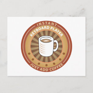 Instant Keyboard Player Postcard