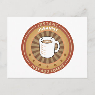 Instant Organist Postcard