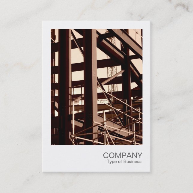 Instant Photo 015 - Steel Frame Construction Business Card (Front)