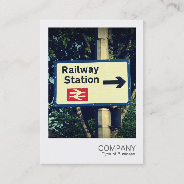 Instant Photo 038 - Station Sign Business Card (Front)