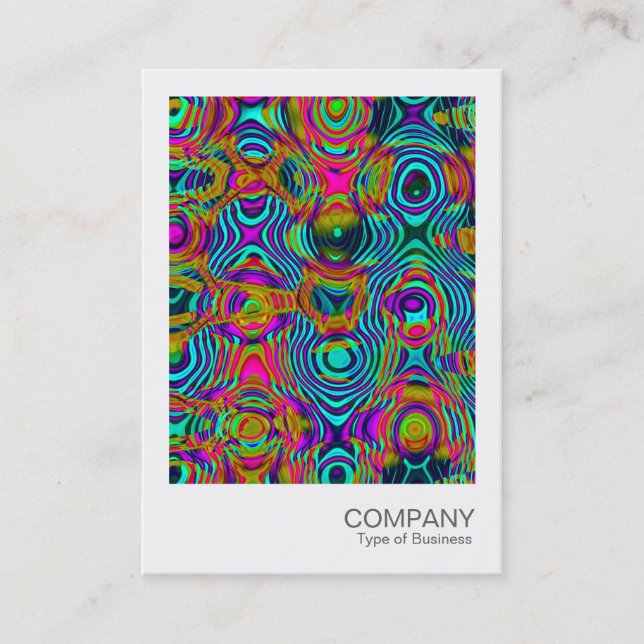 Instant Photo 053 - Fractal Abstract 191111a Business Card (Front)