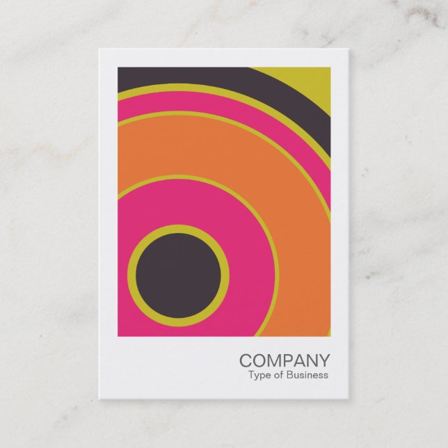 Instant Photo 065 - Colourful  Circle 06 Business Card (Front)