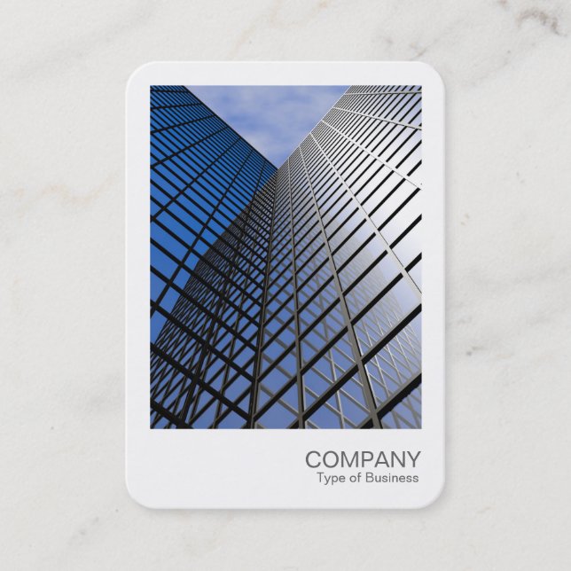 Instant Photo 081a - Reflective Office Block Business Card (Front)