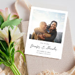 Instant Photo 2 Save the Date - White V2 Invitation<br><div class="desc">Get your guests excited for your beautiful wedding by sending your modern & Chic Instant Photo 2 Save the Date - White Save the Date Cards with your photo & modern calligraphy.</div>