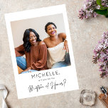 Instant Photo Be My Matron of Honour Proposal Invitation<br><div class="desc">Have a little fun with asking your friend/family member to join your wedding party with your custom Instant Photo Be My Matron of Honour Proposal Card.</div>