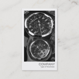 Instant Photo - Classic Motorcycle Gauges Business Card