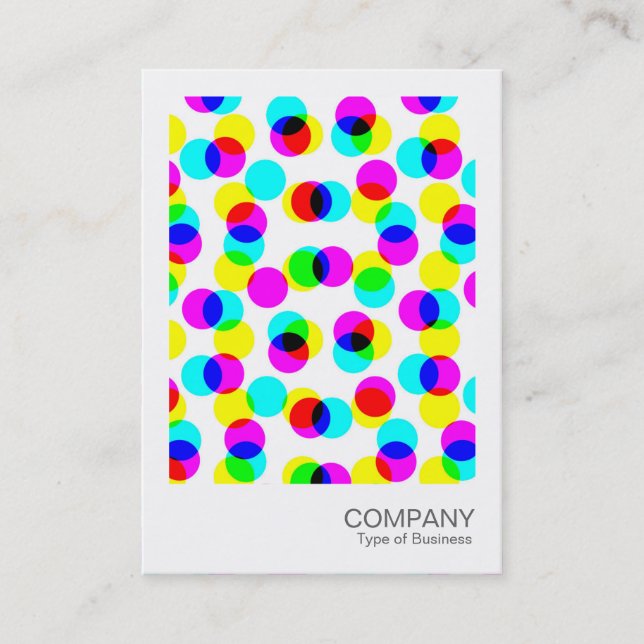 Instant Photo - Colour Halftone Pattern Business Card (Front)
