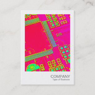 Instant Photo  - Colourful Abstract Circuitry Business Card