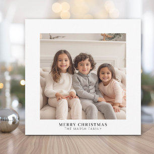 Instant Photo Gallery white border Holiday Card