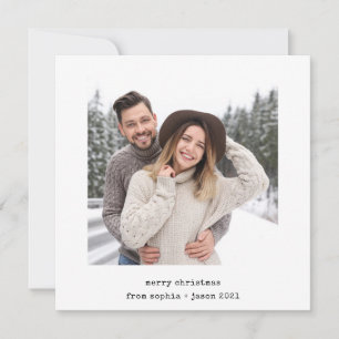 Instant Photo Look   Merry Christmas Holiday Card