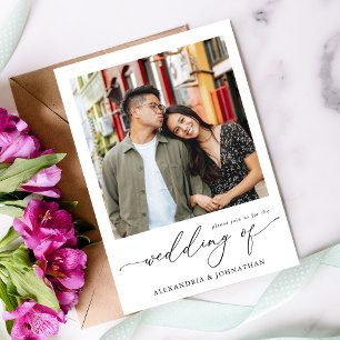 Instant Photo Modern Wedding Invitation