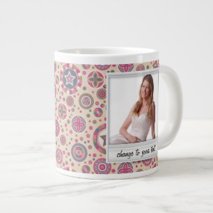 Instant photo - photoframe with pattern large coffee mug