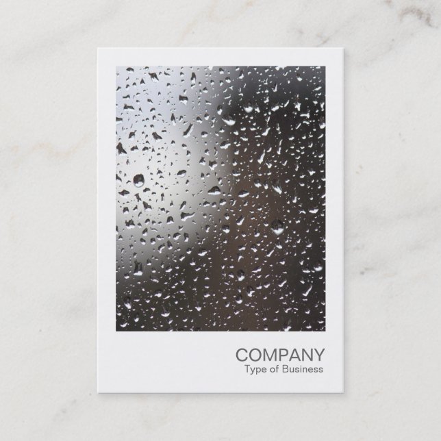 Instant Photo - Rain on a Window Business Card (Front)