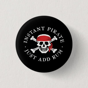 Instant Pirate 3 Cm Round Badge