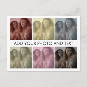 Instant Pop Art Photo Collage Auto Filter Postcard