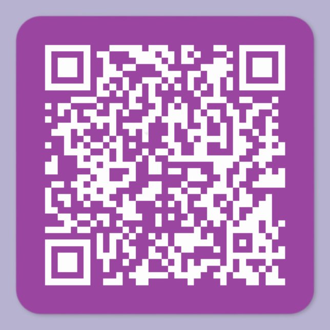 Instant QR code with Your Website URL | Purple Square Sticker (Creator Uploaded)