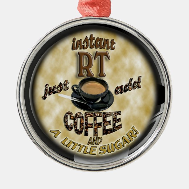 INSTANT RT - RADIOLOGY TECH -  CHRISTMAS ORNAMENT (Front)