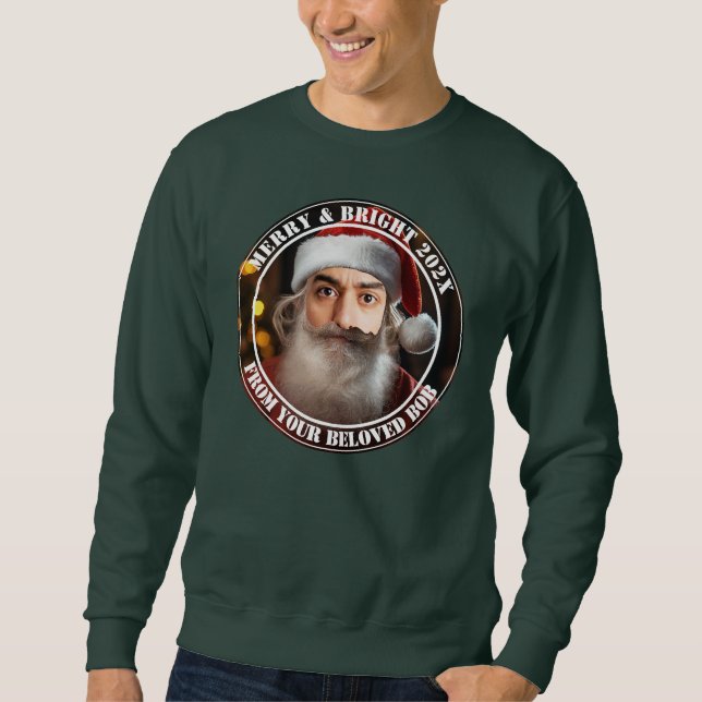 Instant Santa! Just add your face. Sweatshirt (Front)