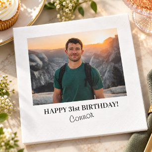Instant Snapshot Retro Photo Birthday Napkin