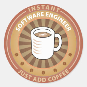 Instant Software Engineer Classic Round Sticker