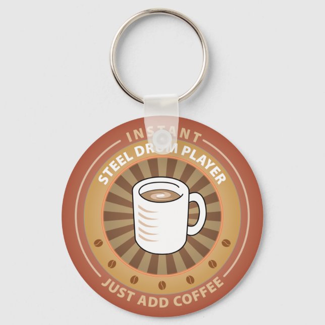 Instant Steel Drum Player Key Ring (Front)