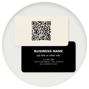 Instantly Create a QR Code   Editable Off White