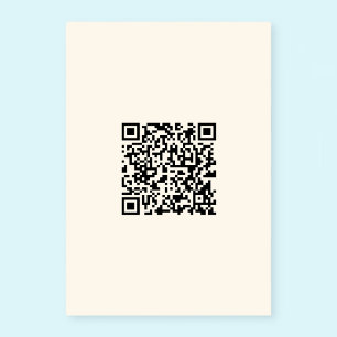 Instantly Create a QR Code   Editable Off White Table Number