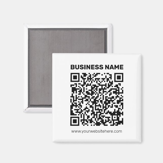 Instantly Create a QR code for Any Website Address Magnet (Front/Back)