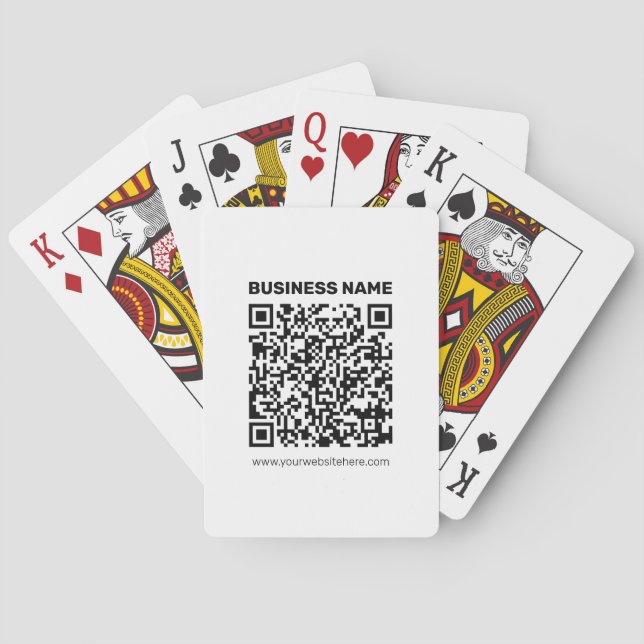 Instantly Create a QR code for Any Website Address Playing Cards (Back)