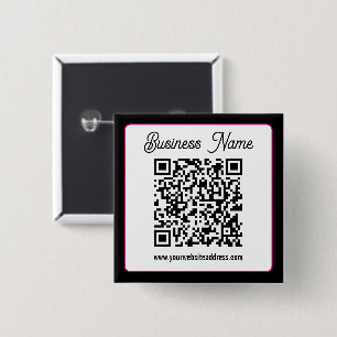 Instantly Create a Scannable QR code for Business 15 Cm Square Badge