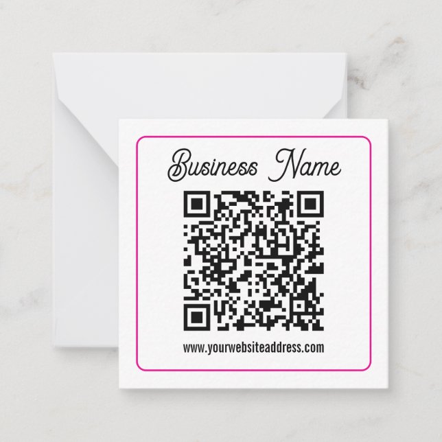 Instantly Create a Scannable QR code for Business Card (Front)