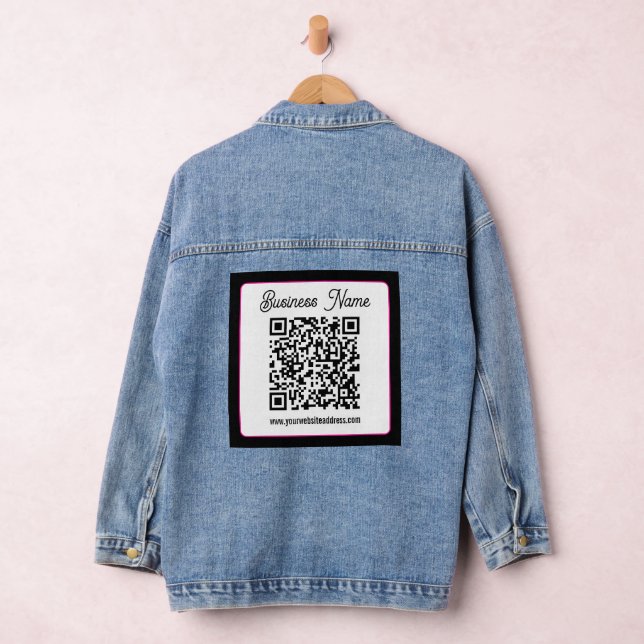 Instantly Create a Scannable QR code for Business Denim Jacket (Hangar)