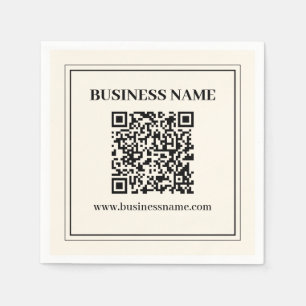 Instantly Create a Scannable QR code for Business Napkin