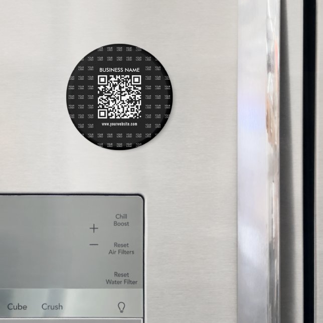 Instantly Create Scannable QR code & Logo Pattern Magnet (In Situ (Fridge))