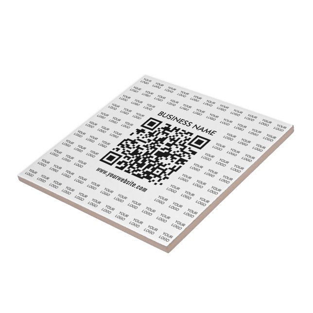 Instantly Create Scannable QR code & Logo Pattern Tile (Side)