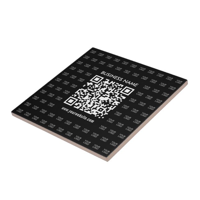 Instantly Create Scannable QR code & Logo Pattern Tile (Side)
