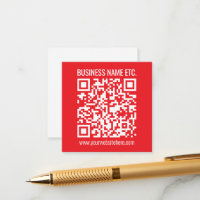 Instantly Create Your Own QR Code | Editable Red