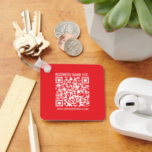 Instantly Create Your Own QR Code   Editable Red Key Ring