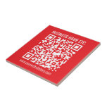 Instantly Create Your Own QR Code | Editable Red Tile<br><div class="desc">Add your website’s URL to instantly create a QR code. Scan with camera to test results.</div>