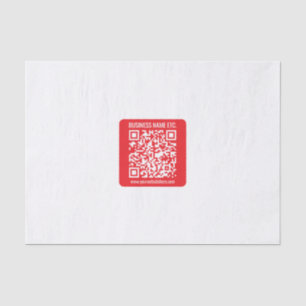 Instantly Create Your Own QR Code Editable Red Tissue Paper