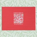 Instantly Create Your Own QR Code | Editable Red Tissue Paper<br><div class="desc">Add your website’s URL to instantly create a QR code. Scan with camera to test results.</div>