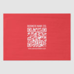 Instantly Create Your Own QR Code | Editable Red Tissue Paper<br><div class="desc">Add your website’s URL to instantly create a QR code. Scan with camera to test results.</div>