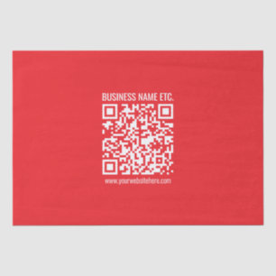 Instantly Create Your Own QR Code Editable Red Tissue Paper