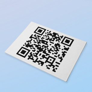 Instantly Created QR Code (by entering your URL) Doormat