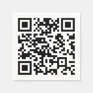 Instantly Created QR Code (by entering your URL) Napkin