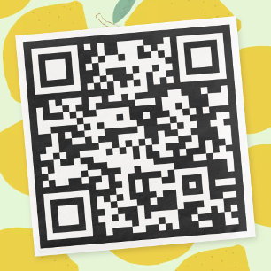 Instantly Created QR Code (by entering your URL) Napkin